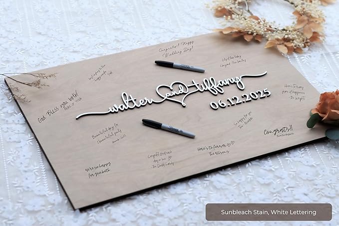 Personalized Last Name Guest Book, Unique Guest Book Sign, Custom Alternative - Image 2