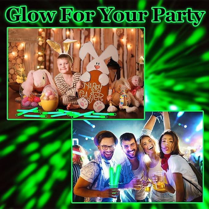 150 Pcs Green Glow Sticks Bulk 4 Inch Emergency Bright Light Sticks - Image 6