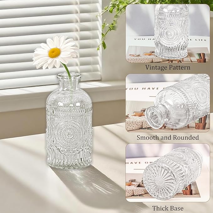 24Pcs Glass Bud Vase Set, Small Flower Vase - Image 3