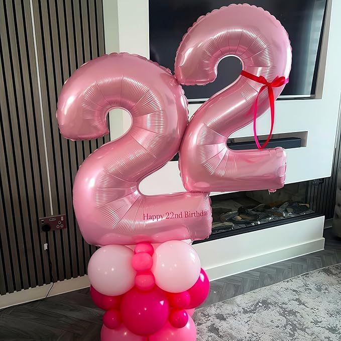 Pastel Pink 3 Balloon, Light Pink 3 Balloons Number, 40 Inch Helium Foil Mylar - Image 5
