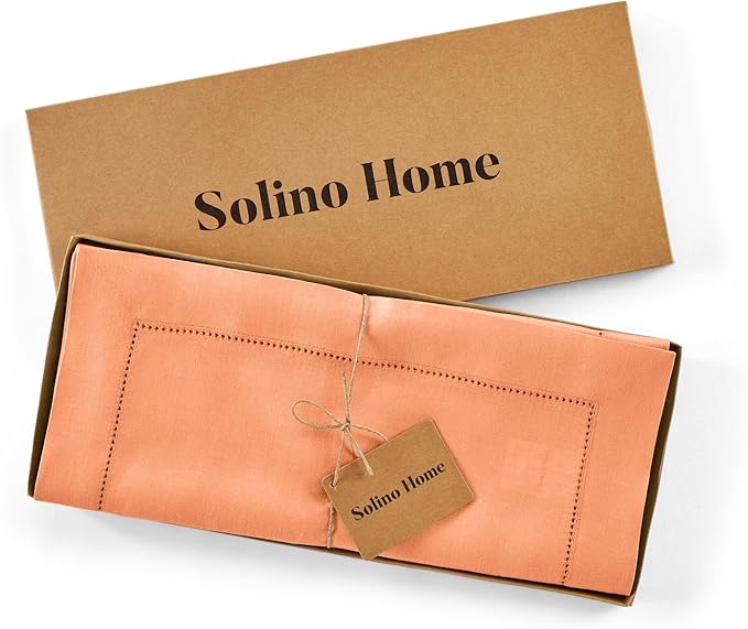 Solino Home Linen Coral Table Runner 120 Inches Long - Image 6