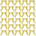 AIMUDI Small Gold Bows for Christmas Tree 2.5" Pretied Gold Bows for Gift by AIMUDI