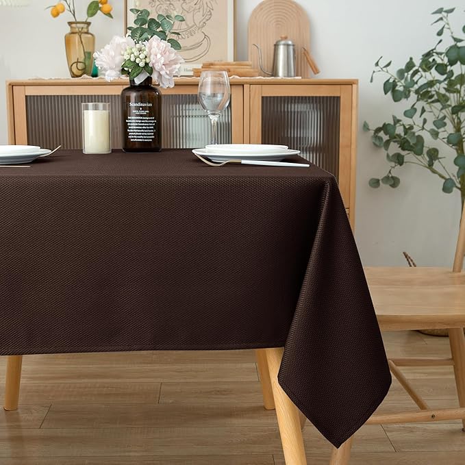 Biscaynebay Textured Fabric Square Tablecloth 70x70 Inch, Wedding and Parties - Image 7