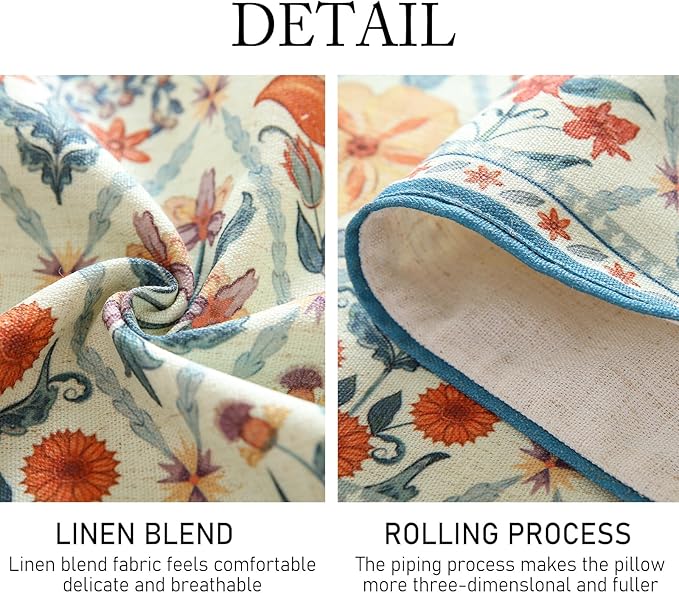 ISAENNE Designer Bohemian Elegant Linen Extra Long Table Runner 118 Inches - Image 5