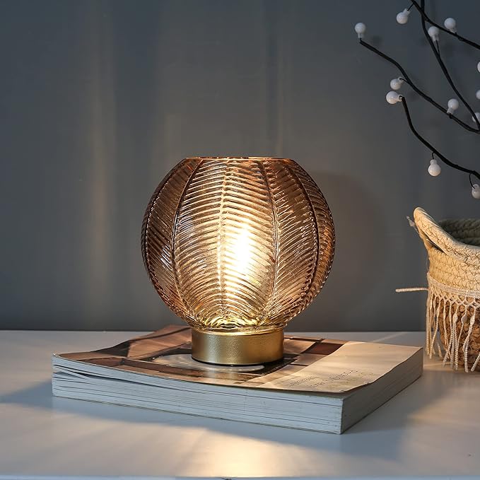 Battery Operated Lamp with Timer, Cordless Table Lamps with Bulb, Battery - Image 3