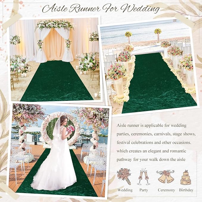 MODFUNS Emerald Green Aisle Runner - Image 6