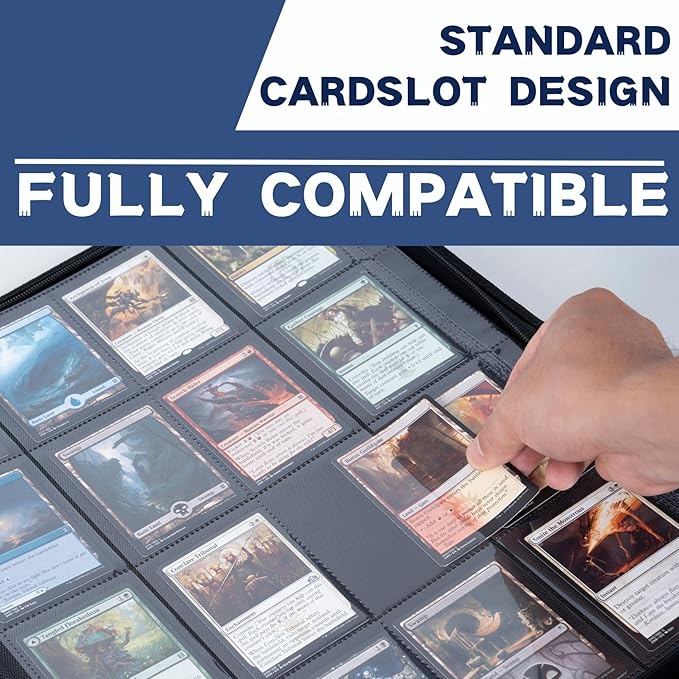 1000+ Pockets Trading Card Binder, 16-Pocket Card Ablum Compatible - Image 6