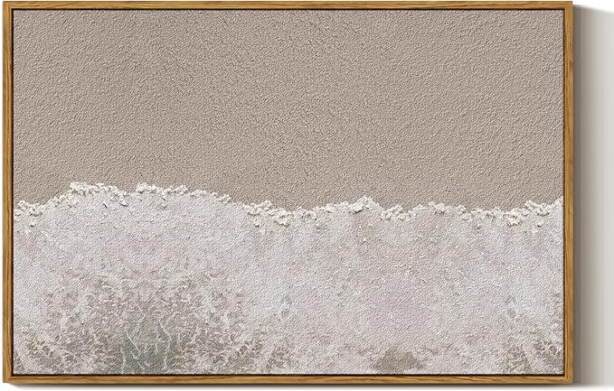 ARPEOTCY Large Framed Canvas Wall Art, 24x36 Inch, Modern Minimalist Coastal by ARPEOTCY