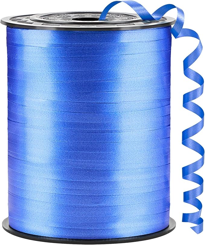 500 Yards Dark Blue Curling Ribbon-Balloon String-Balloon Ribbon Roll by CLUEWR