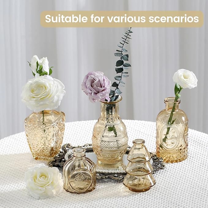 Mini Bud Vases As Wedding Centerpieces - Image 5