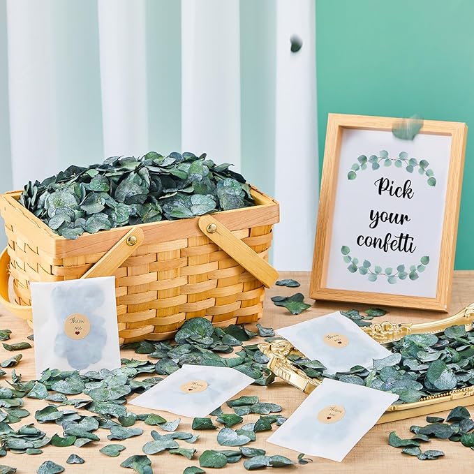Biodegradable Confetti 10.58 Oz eucalyptus leaves Dried Flower Petals - Image 6