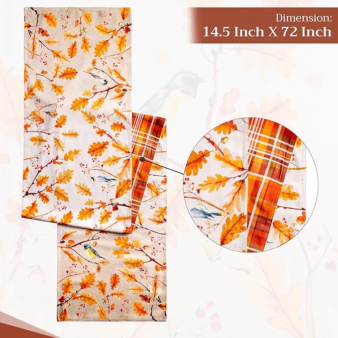 Maison d' Hermine Table Runner 100% Cotton Double Layer Table Runners 72 inches - Image 4