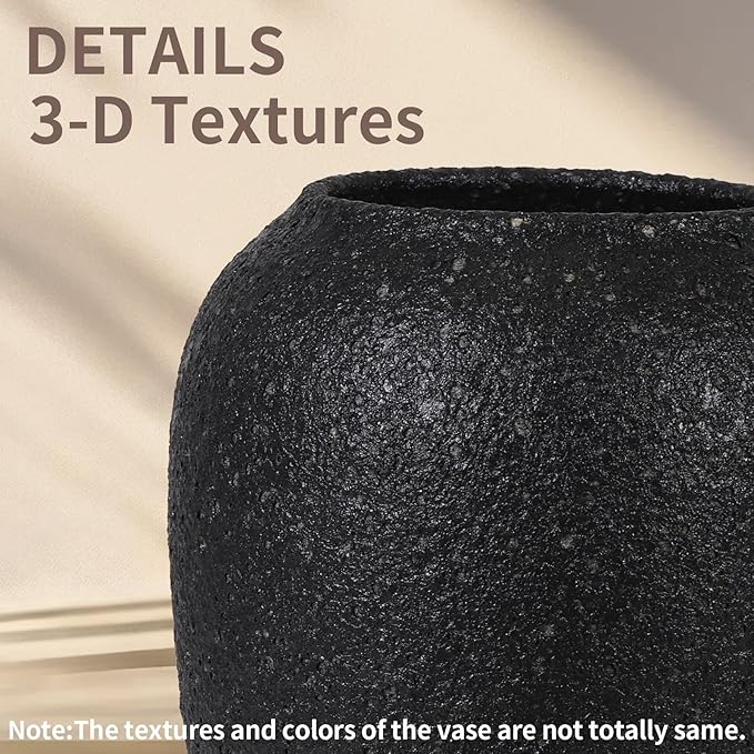 Large Rustic Vase for Flowers, Minimalist Decorative Tall Vase for Living Room - Image 4
