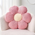 Flower Throw Pillow, Soft Pink 19.6" Shaped Floor Pillow by Kcvvcr