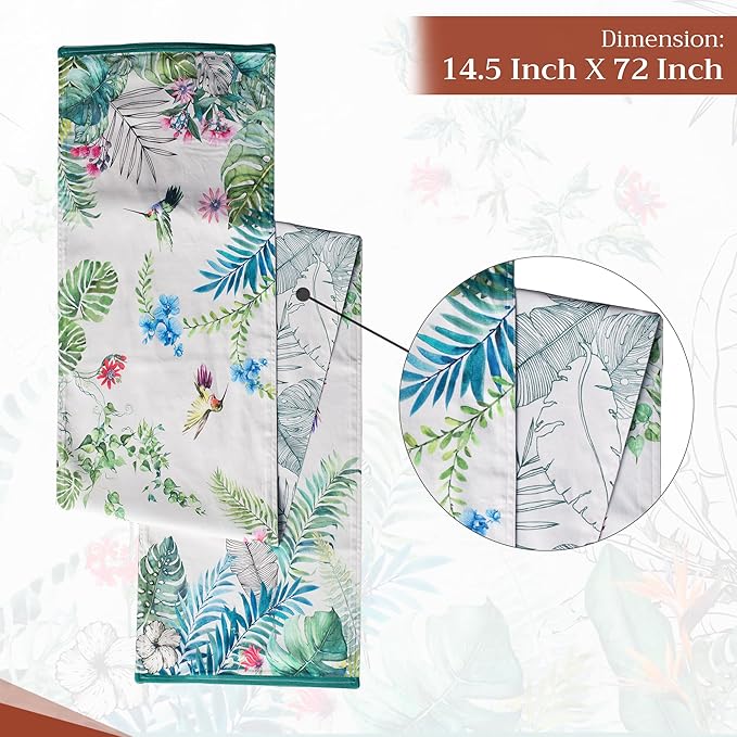 Maison d' Hermine Table Runner 100% Cotton Double Layer Table Runners 72 inches - Image 4