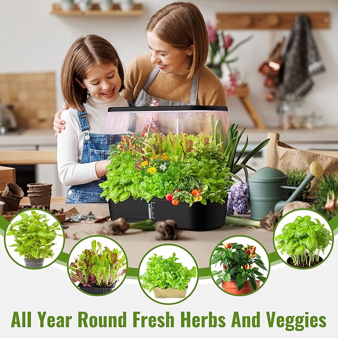 Indoor Garden Hydroponics Growing System 12 Pods, Indoor Herb Garden - Image 7