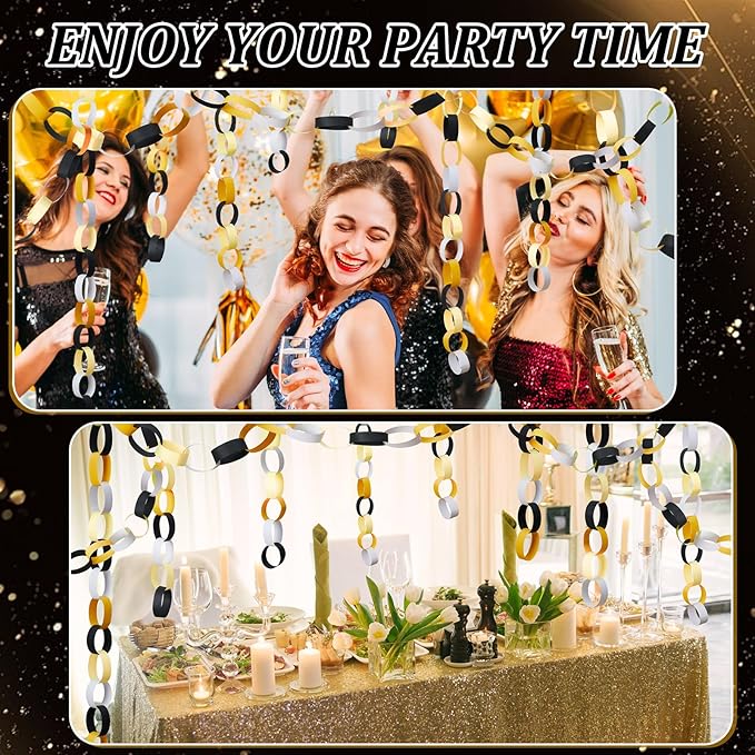 Lincia 600 Sheet Halloween Paper Chain Garland, Construction DIY Crafts Chain - Image 5
