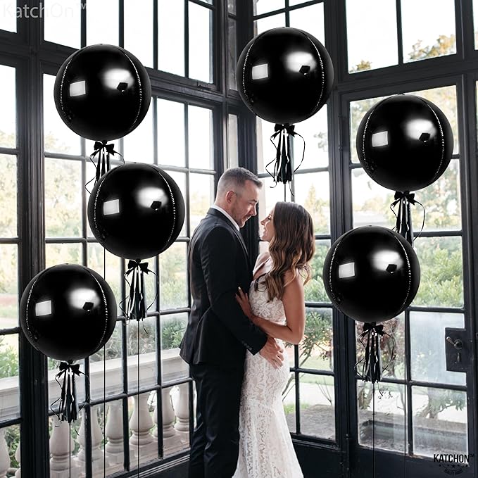KatchOn, Large Black Mylar Balloons - Image 5