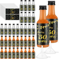 Vesici 50 Pack Mini Liquor Bottles 1.7oz Shot Mini Wine and Champagne Bottle by Vesici