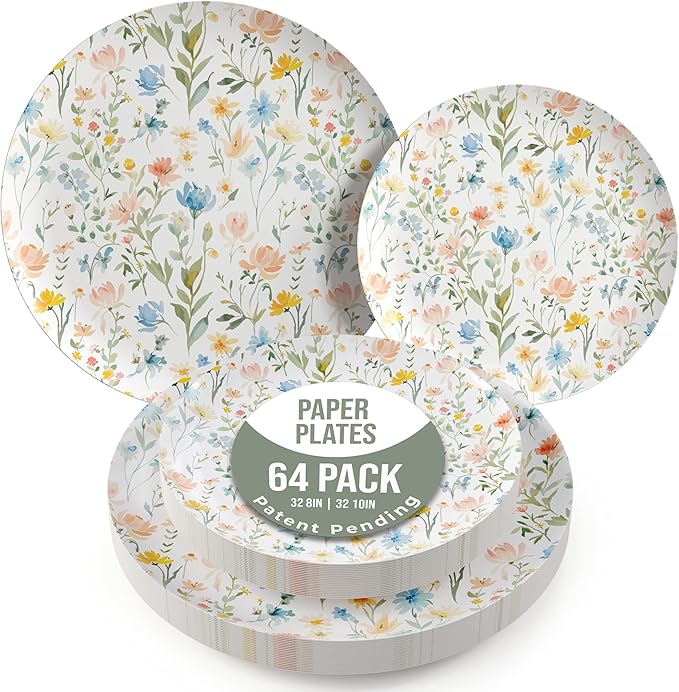 Trendables Heavy Duty Paper Plates Set by Trendables