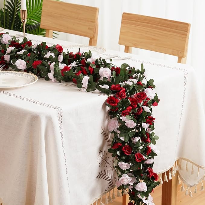 12 Pcs 99 Ft Flower Garland Rose Vines, Rose Garland - Image 2