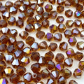 400pcs 4mm Bicone Crystal Glass Beads Loose Spacer Beads Faceted Craft Beads by LIMAOLLY
