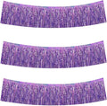 BEISHIDA 3 Packs Metallic Foil Fringe Garland Laser Light Purple Wall Hanging by Beishida
