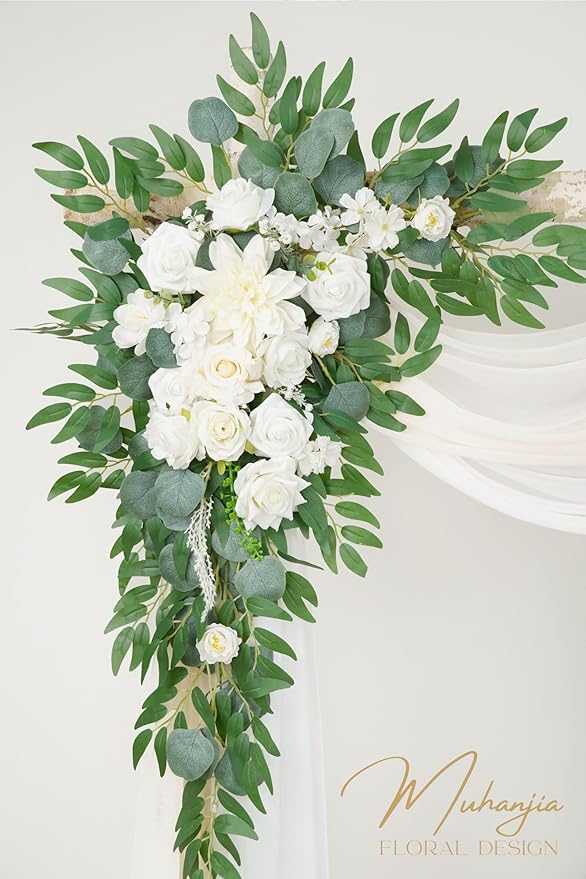 Artificial Arch Flowers Kit, Ceremony and Reception Background Rose Decoration - Image 3