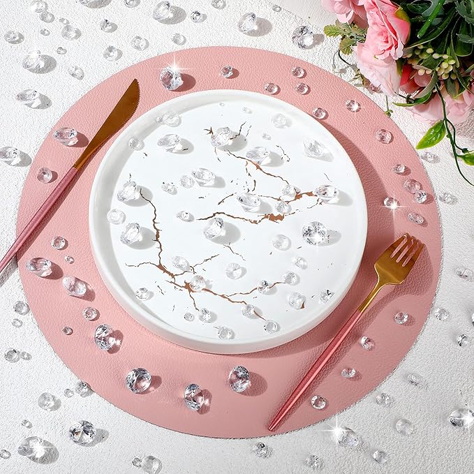 Hicarer 800 Pieces Diamond Decorations Acrylic Diamond Table Scatter Crystals - Image 4