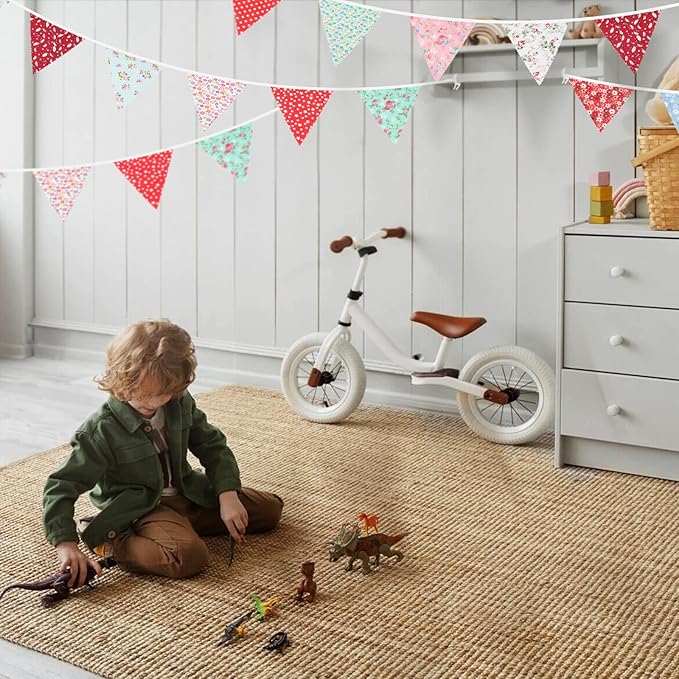jijAcraft 39Ft Triangle Bunting Banner, Baby Shower, Outdoor and Home Decoration - Image 4