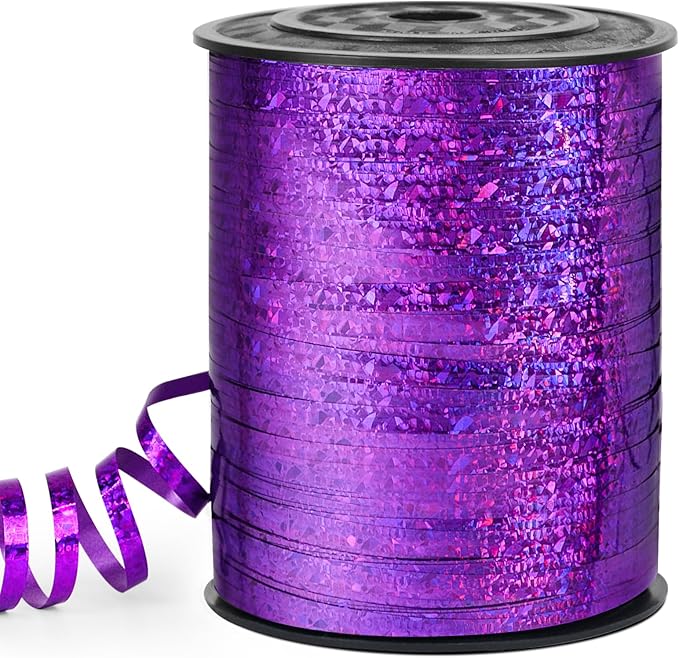 Dark Purple Curling Ribbon by VISPAD