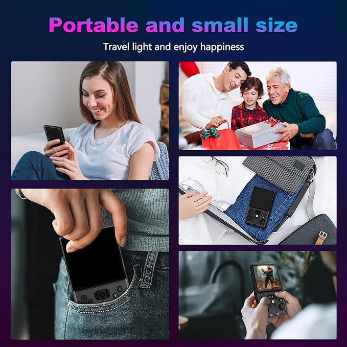 R36MAX Retro Handheld Game Console, 4.0 Inch 720x720 IPS Screen, Built-in 22 - Image 7
