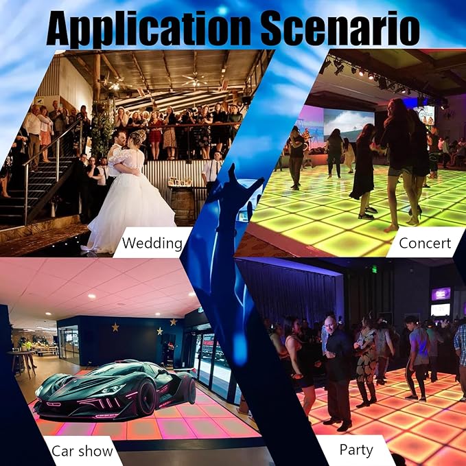 Dance Floor Stage Lights Tempered Glass Infinity Mirror Panel 3D Effect Led - Image 6