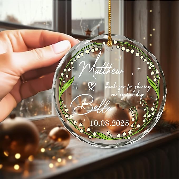 Personalized Wedding Favor Christmas Ornaments - Image 5