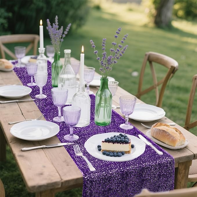 10 Packs 12 x 72 inches Sequin Table Runner - Image 2