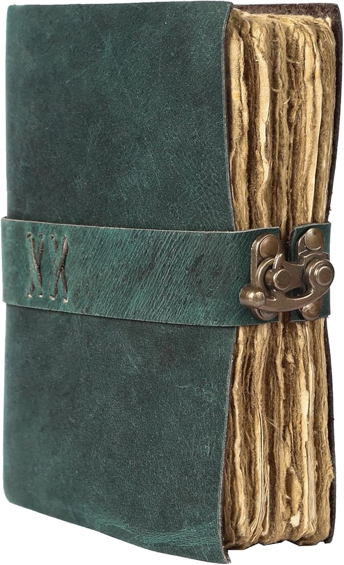 Vintage Leather Journal Handmade Buffalo Non-Refillable Deckle Edge Paper – by KomalsPassionLeather