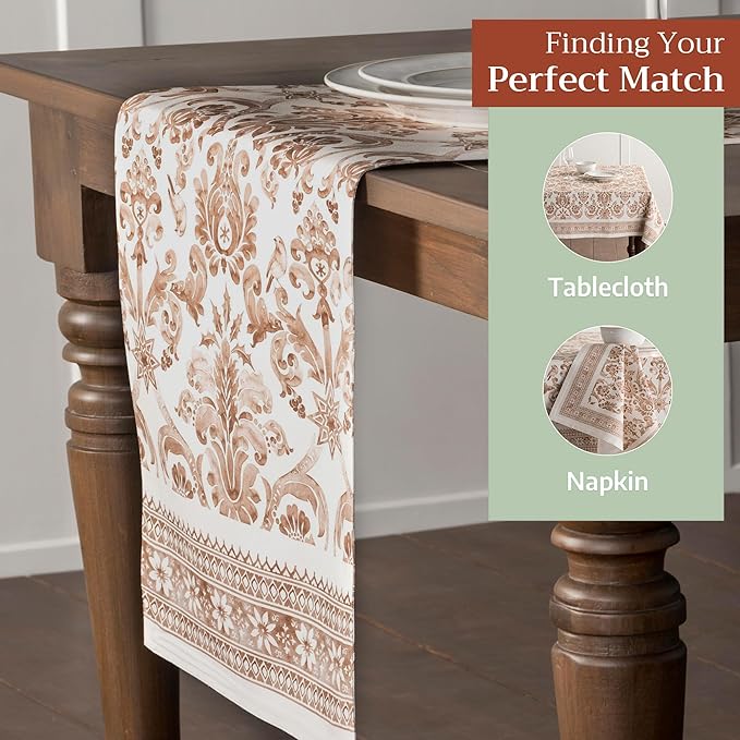 Maison d' Hermine Table Runner 100% Cotton Double Layer Table Runners 108 - Image 5