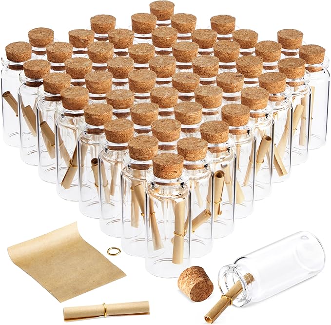 Bright Creations 48 Pack 10ml Create A Message In A Bottle Kit, Bulk Small by Bright+Creations