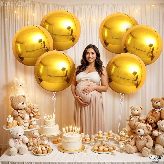 KatchOn, Large Gold Foil Balloons - Image 7