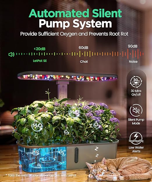 LetPot LPH-Air Hydroponics Growing System Kits, APP & WiFi Controlled Smart - Image 6