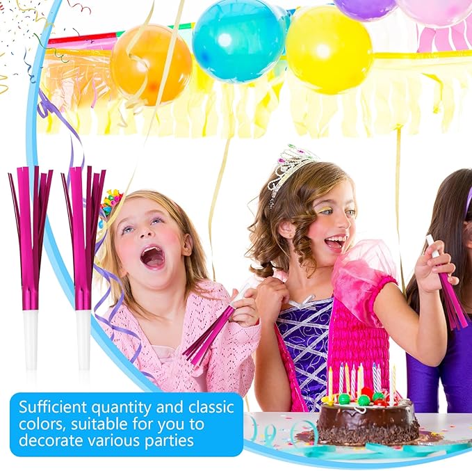 Metallic Fringed Noise Makers, for Noise Makers Party Favors, New Year Party - Image 3
