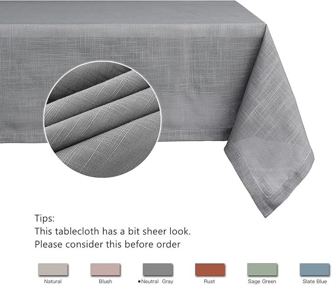 maxmill Lux Faux Linen Table Cloth - Image 5