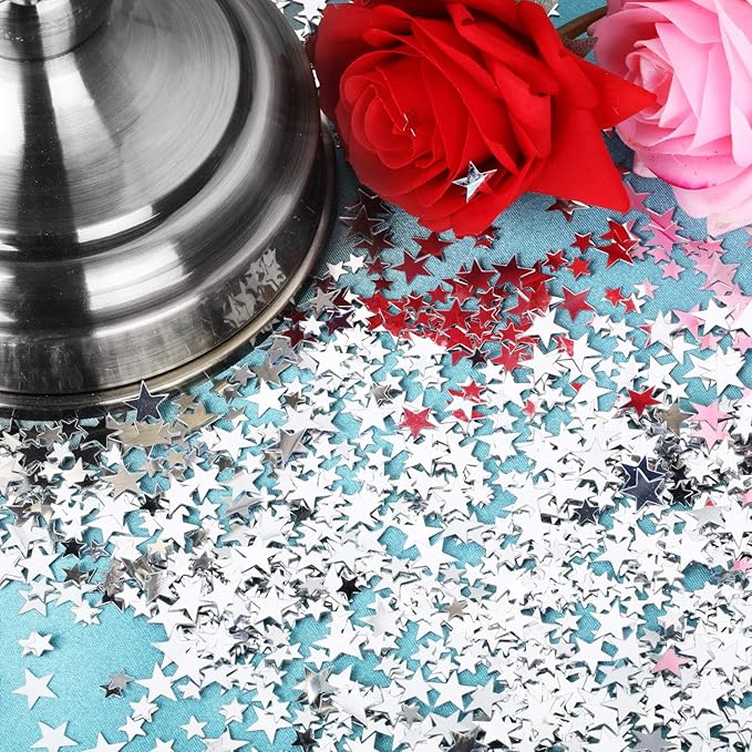 Hestya 60g Star Confetti Glitter Table Confetti Metallic Foil Stars - Image 4