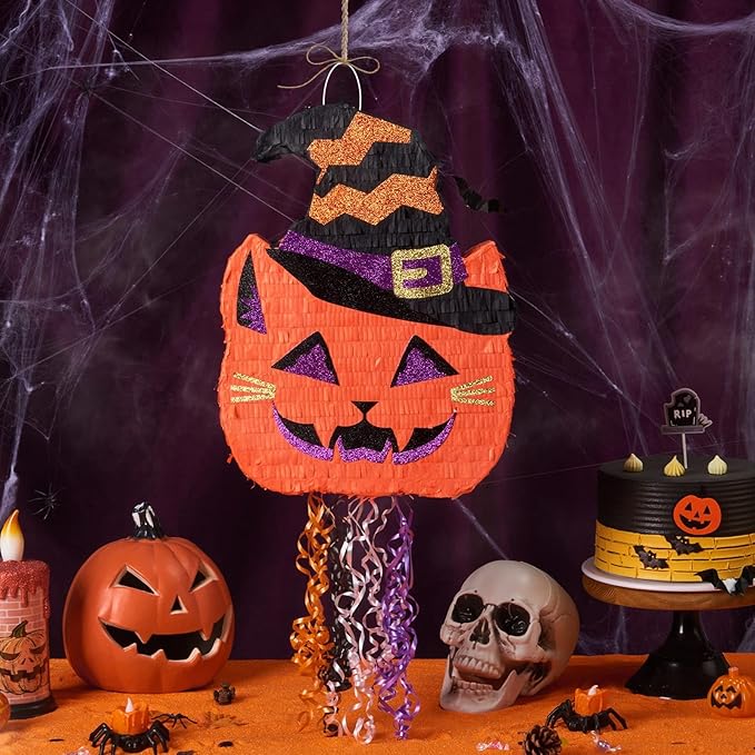 WERNNSAI Halloween Pumpkin Pinata - Image 2
