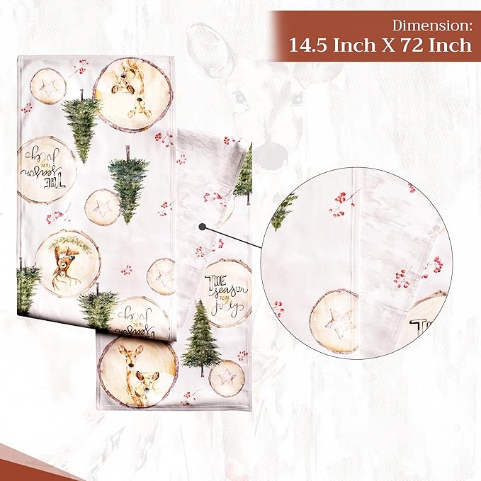 Maison d' Hermine Table Runner 100% Cotton Double Layer Table Runners 72 inches - Image 4