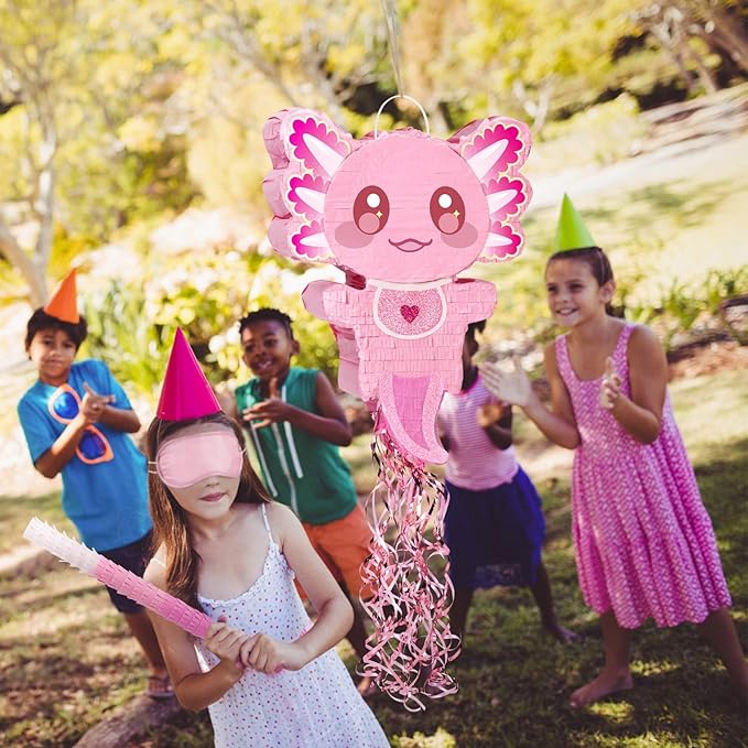WERNNSAI Pink Axolotl Pinata - Image 6