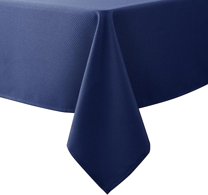 Biscaynebay Textured Fabric Tablecloths 60x84 Inches Rectangular, Wedding and by Biscaynebay