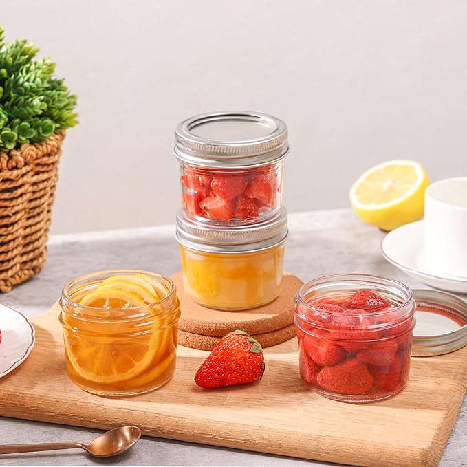 ComSaf Mini Mason Jars 4oz - Image 6