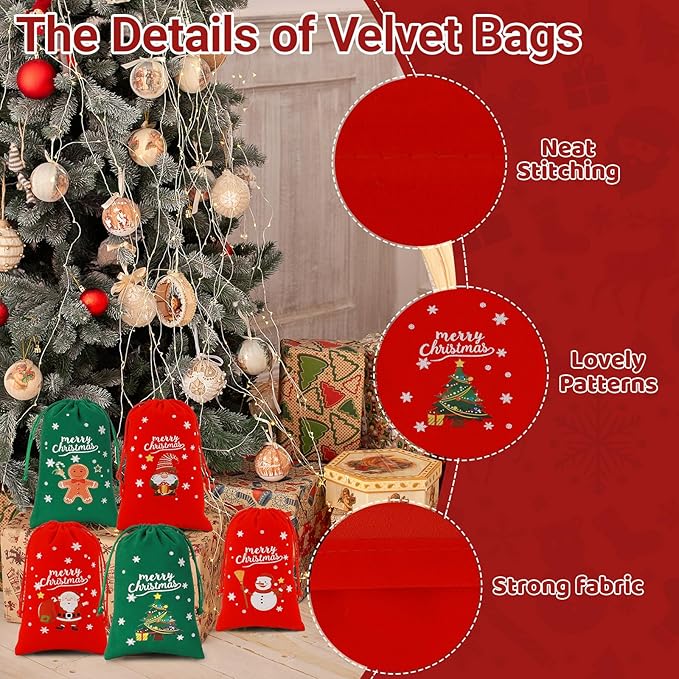 Tapleap Christmas Bags with Drawstring - Image 3