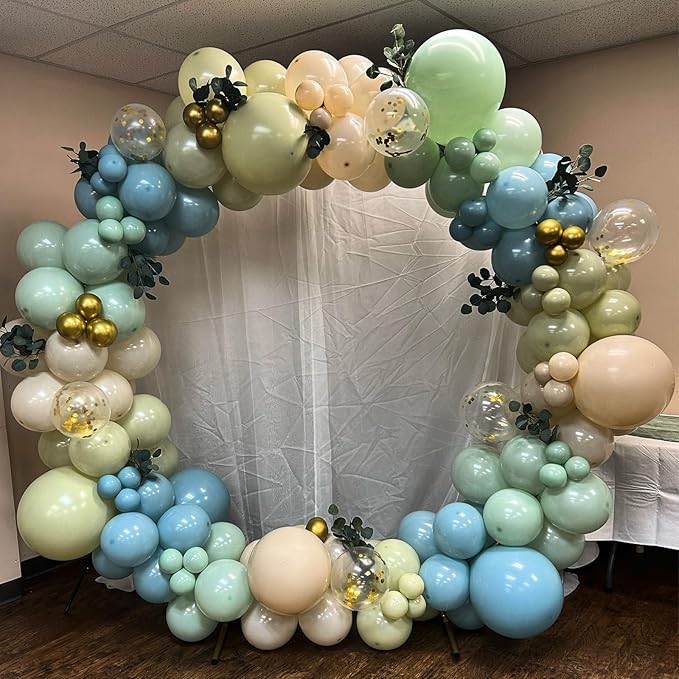 Dusty Blue Green Balloons - Image 4